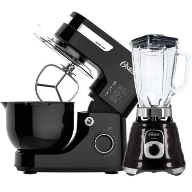 Imagem de Kit Batedeira Planetária e Liquidificador New Osterizer Black - 110V