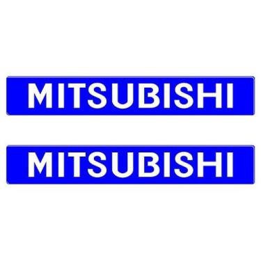 Imagem de Par Adesivos Mitsubishi Porta Pajero Sport 2009 - Cromo Sign