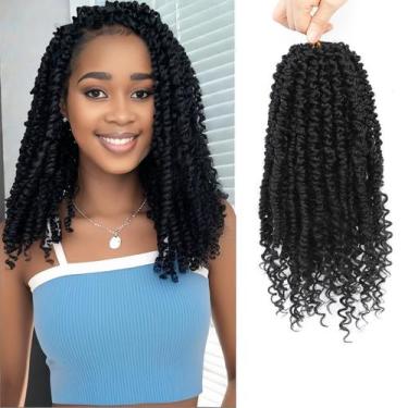 Imagem de Passion Twist Crochet Hair BEFUNNY 14 cm, 9 pacotes para mulheres