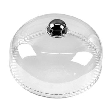 Imagem de SiaBiced Tampa para cúpula de alimentos, cobertura para bolo, transparente, reutilizável, multiuso, para pratos, para cozinha, eventos, restaurantes e catering, Diâmetro 24.8 Cm