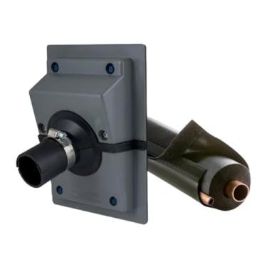 Imagem de shamjina Kit de proteção de parede com trava giratória para entrada de energia, resistente, à prova de poeira, de substituição, conector de trava giratória, Cinza