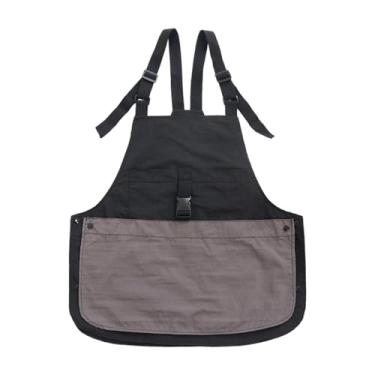 Imagem de YWJLQH de chef de cozinha, babador de trabalho com alça ajustável para mulheres e homens, para restaurante, desenho e panificação, Preto