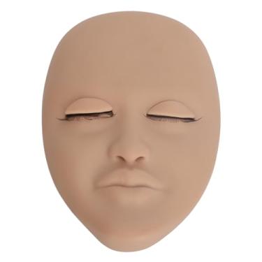 Imagem de Zhjvihx Extensão Dos Cílios Practice Rosto Falso, Pequeno Cílio de Base Estável na Cabeça Cabeça Leve e Pálpebras Removíveis de 3 Pares Reutilizáveis ​​para Iniciantes para Iniciantes (#2)