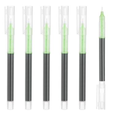 Imagem de PATIKIL 6 canetas coloridas de tinta gel, 0,5 mm, ponta extrafina, escrita suave, japonesa, secagem rápida, canetas esferográficas para escritório, papelaria, sala de aula, professores, amarelas