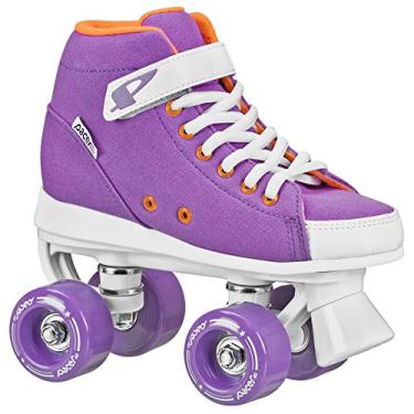 Imagem de Pacer Scout ZTX Kids 's Quad Skates para rolo para ambientes internos e externos, Purple - Grape, 6
