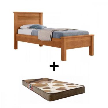 Imagem de Cama de Solteiro com Colch?o 88 Barcelona Cinamomo Conquista