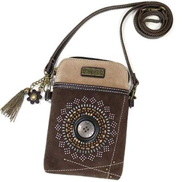 Imagem de CHALA Bolsas tiracolo femininas Dazzled Cellphone - Multicoloridas, Starburst - marrom escuro, Small