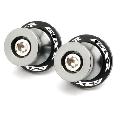 Imagem de BYYINGSUS 1 par de parafusos de bobinas deslizantes parafusos de suporte CNC M8 acessórios de motocicleta compatíveis com S&uzuki GSXR 125/150/600/750/1000 GSX-R (titânio)