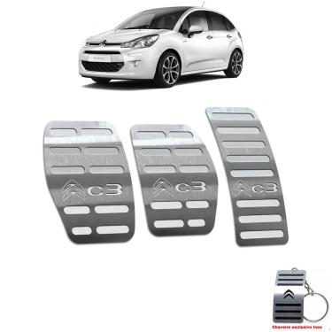 Imagem de Pedaleira Manual Citroen C3 2013 Até 2020 Aço Inox