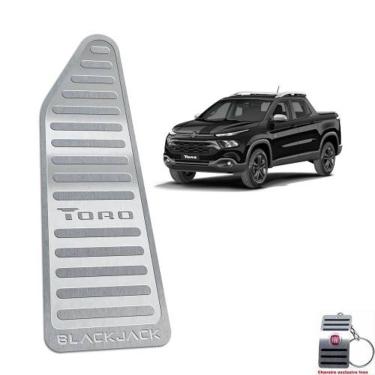 Imagem de Descanso De Pé Fiat Toro Blackjack Em Aço Inox Prata