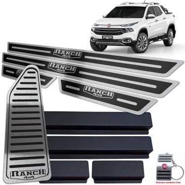 Imagem de Descanso + Soleira Toro Ranch 2016 A 2021 Preto Alto Relevo