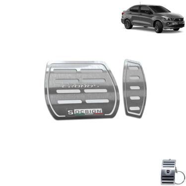 Imagem de Pedaleira Automático Aço Inox Fiat Cronos S- Design Prata