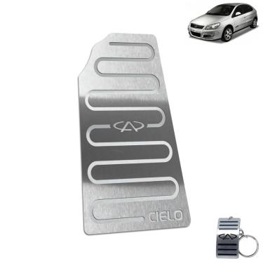 Imagem de Descanso De Pé Chery Cielo 2010 Até 2013 Aço Inox