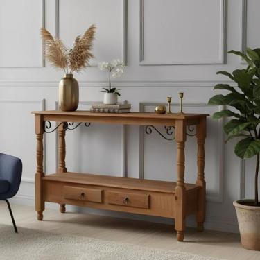 Imagem de Aparador Antique Com 2 Gavetas e Pés Torneados - Imbuia Glazer - Meyer