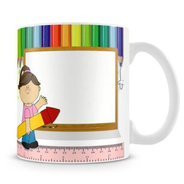 Imagem de Caneca Personalizada Dia dos Professores - Menina - Porcelana - Amo Ca