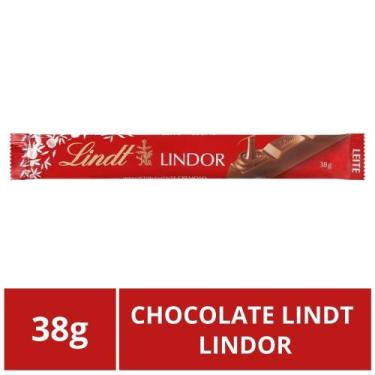 Imagem de Chocolate Lindt Lindor Barra, Ao leite, Barrinha de 38g
