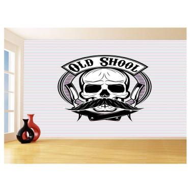 Imagem de Papel De Parede 3D Barbearia Barber Shop Logo 3,5M Brb15