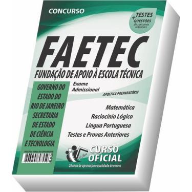 Imagem de Apostila FAETEC Admissão Educação Profissional Técnica Integrada Com o