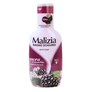 Imagem de Malizia Bagno Schiuma Mora e Muschio (Amora e Almíscar) 1 Litro – Espuma para Banho