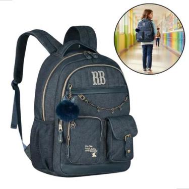 Imagem de Mochila de Costas Rebecca Bonbon Jeans Vintage 17,5 2026 Clio Style