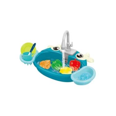 Imagem de Toy Kitchen Sink Máquina de lavar louça de brinquedos para meninas e crianças de 3 anos ou mais