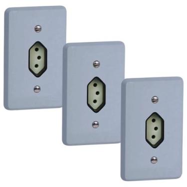 Imagem de Kit 3 Conjunto Tomada 2p+t 20a 250v Silentoque 4x2 Pial