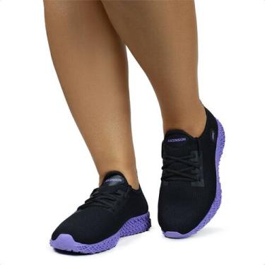 Imagem de Tênis Feminino Anatômico Ascension Enerzy Esporte Conforto, Lilás, 40
