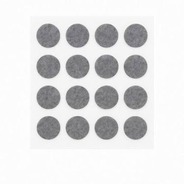 Imagem de Protetor Almofada Adesiva De Feltro Diâmetro 1,8cm 32 Peças Anti Impac