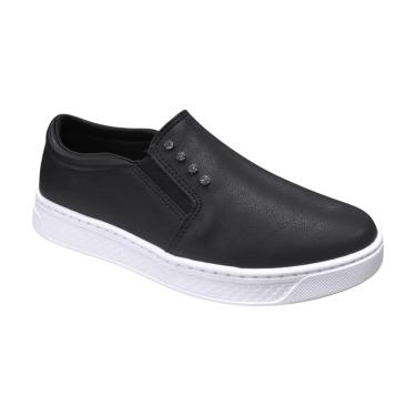 Imagem de Tênis Casual Fem Ramarim Slip On Napa Brilho Preto 24-87206