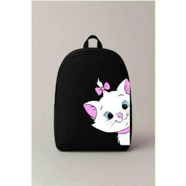Imagem de Mochila Escolar Estampada Gatinha Fofa Bolsa Ideal Para Passeios e Via