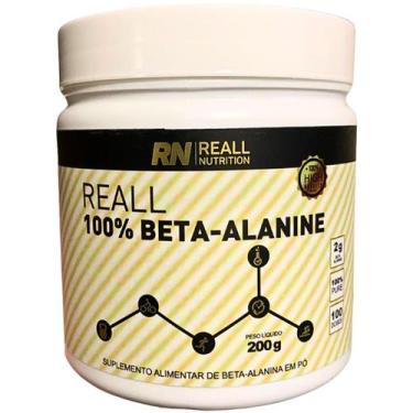 Imagem de Beta Alanina Em Pó 100% Pura Reall Nutrition 200g Suplemento, Original