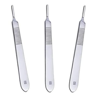 Imagem de Kit 3 Cabo de Bisturi número 3 para Lâminas 10-17 (3 Unidades)