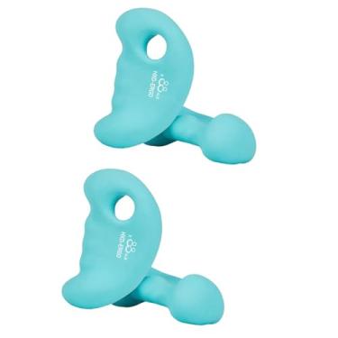 Imagem de UGPLM 2x Exercício de peso de mão Treino com halteres Exercício de treinamento Grip, Halteres Design ergonômico Fosco, Azul