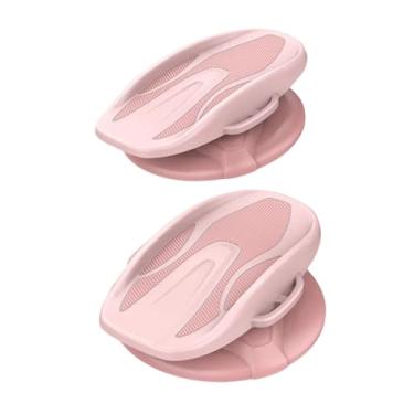 Imagem de UGPLM Placa de torção de cintura com disco de torção de cintura com design dividido, portátil, antiderrapante, exclusiva prancha de equilíbrio, Rosa