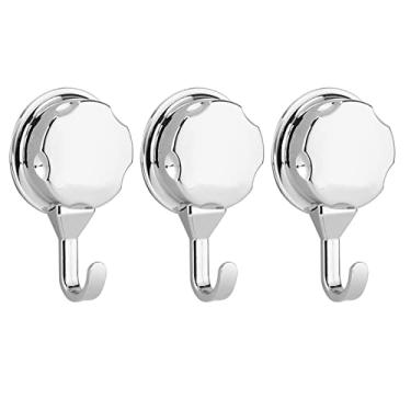 Imagem de RiToEasysports Suporte de Gancho de Toalha Com Ventosa para Cozinha e Banheiro - Organize Seu Espaço Com Este Elegante Gancho Prateado