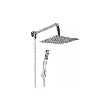 Imagem de Ducha/chuveiro Completa Banheiro Quadrada Chuveirinho Inox