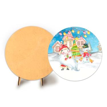 Imagem de Painel C Elastico Sublimado 50cm Natal + Suporte MDF (NAT063)