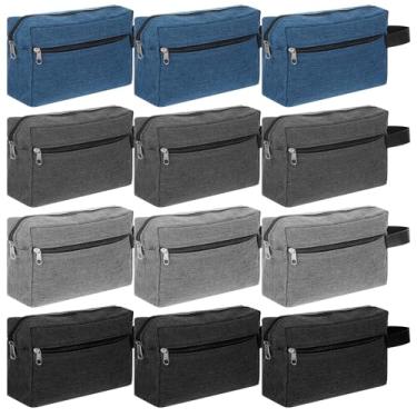 Imagem de MAQUITA Bolsa de Higiene Pessoal de Viagem para Mulheres e Homens Grande Resistente à Água Bolsa de Cosméticos Pendurada com Alça e Divisor Bolsa de Viagem para Cosméticos Acessórios de Higiene