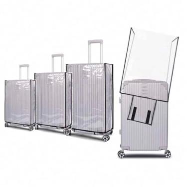 Imagem de 1 Peça Capa De Mala Transparente Em Pvc À Prova D'água, Protetor De Viagem Para Malas(1 aleatório,22)