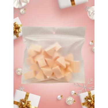 Imagem de Esponja de maquiagem descartável, 25 peças, mini aplicador, cunhas, triângulo, esponjas cosméticas, sem látex, bege