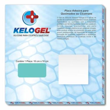 Imagem de Placa De Silicone Queimados E Cicatriz 10Cmx10Cm Kelogel