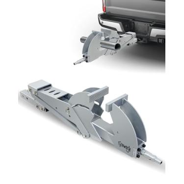 Imagem de 14 Inch Heavy Duty Bench Vise, Vehicle-Mounted Outdoor Emergency Vise, Fit for vehicle 2-inch receivers, 5000LBS Clamping Force, Fit for Woodworking, Drilling, Pipe Cutting (with Ratchet Wrench)