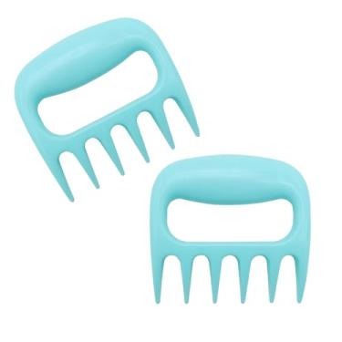 Imagem de 2 peças de garras de carne para triturar, garras de ferramenta para triturar carne, garfos de churrasco