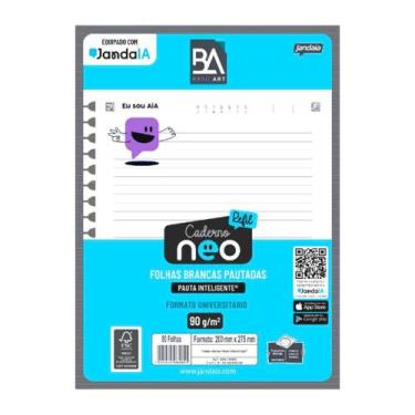 Imagem de Refil JandaIA Caderno Inteligente 80fls Universitário QRCode Folha Cad