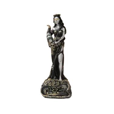 Imagem de Estátua da Deusa Grega da Riqueza em resina 24,5 cm com cornucópia
