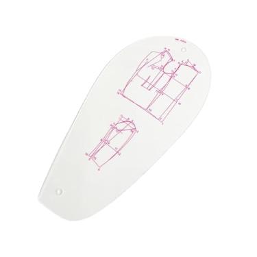 Imagem de Baoblaze Régua de curva francesa de costura, ferramenta de desenho de curva, decotes de, cavas, modelos de costura para projetos de arte de engenharia