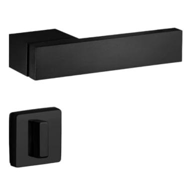 Imagem de Fechadura Conceito Duda Banheiro 55mm Preto Texturizado Lockwell