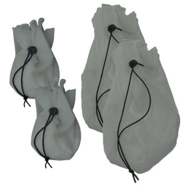 Imagem de Kit Coador Voal Cinza 2 Pp + 2 Médio Suco Verde Detox Kefir