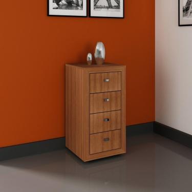 Imagem de Gaveteiro Com 4 Gavetas Multimóveis Cr25035 Amendoa