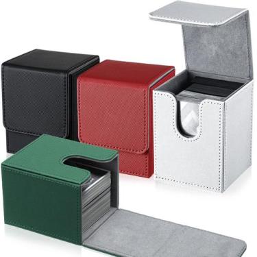 Imagem de Caixas de cartas de baralho Yookeer Leather para cartas de baralho col